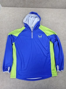 Matrix Shad Fishing Hoodie Shirt Herren XL Blau Grün Performance UV Langarm - Bild 1 von 12