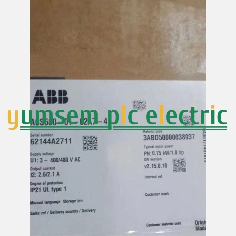 ACS580-01-02A7-4 1PCS NEW Frequency Converter ACS580-01-02A7-4 - Image 1 of 1
