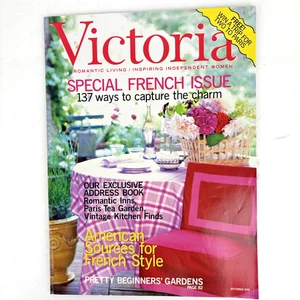 Vtg Victoria Magazine September 2002 Vol 16 No 9 Special French Issue Romantic - Picture 1 of 5