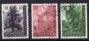 W1050 LIECHTENSTEIN 1957 Native Trees and Shrubs (I) used - Picture 1 of 1