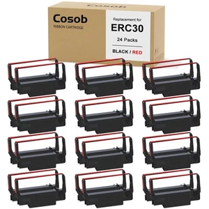 Repuesto COSOB para cintas ERC 30/34/38 B/R paquete de 24, negro y rojo (individual... - Imagen 1 de 5