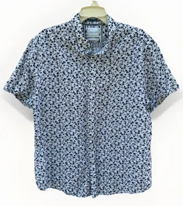Denim & Flower Ricky Singh Men’s XL Linen Floral Tropical Hawaiian Camp Shirt - Picture 1 of 9