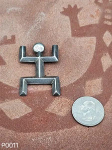 Brosche Anstecknadel Sterling Silber Navajo Yei Figur Design - Bild 1 von 2