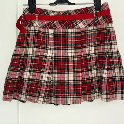 Ralph Lauren plaid flannel pleated skirt girl's sz 14 EUC - Image 1 of 4