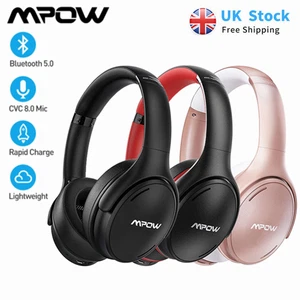 Mpow Wireless Bluetooth Headphones Headset Noise Cancelling Over Ear Headsets - Picture 1 of 14