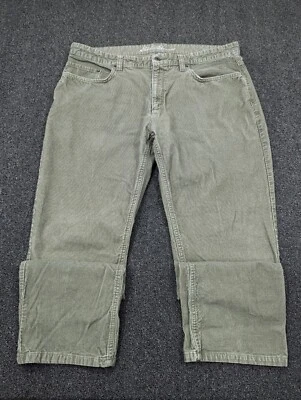 Eddie Bauer Men's Straight Fit Specially Dyed Green Corduroy Pants Size 40 x 30 - Image 1 of 4