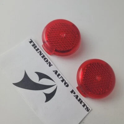 Juego de 2 pares rojos de cubierta de lente de panel de puerta interior Ford Mustang 2006-2009 OEM Foto 1 de 3