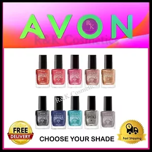 Avon Crushed Sparkling Crystals Nail Polish Enamel - 10ml - Choose Your Shade - - Picture 1 of 50