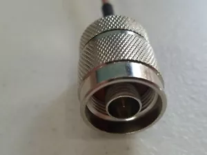 2pcs Reverse Polarity MMCX Male - N Male Patch Lead Coaxial Cable Assembly 25cm - Foto 1 di 4