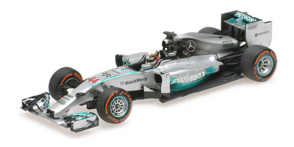 Minichamps 1:43 410 140144 Mercedes AMG F.1 W05 #44 Winner Malaysian GP 2014 NEW - Immagine 1 di 1