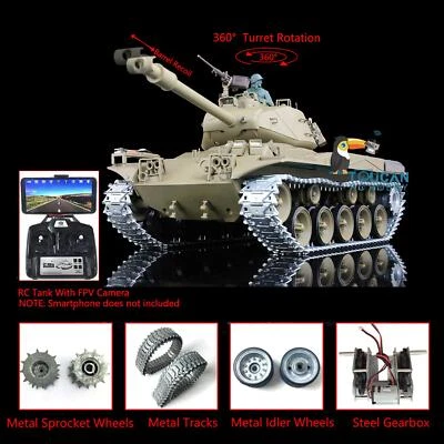 7.0 Henglong 1/16 Upgraded Walker Bulldog RTR BB RC Tank 3839 Barrel Recoil FPV - Image 1 of 4