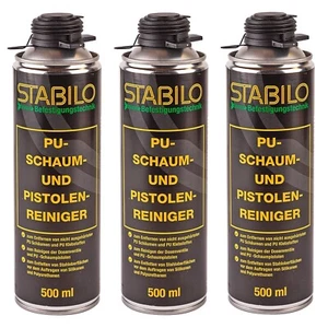 3x Pistolenreiniger Schaumreiniger PU Reiniger Reinigungsmittel Entfetter 500 ml - Bild 1 von 5