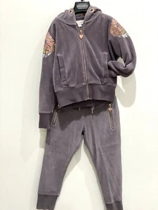 Angel’s Face girls gold sequin Angel wing tracksuit. Grey color. 4-5 Years. - Picture 1 of 5