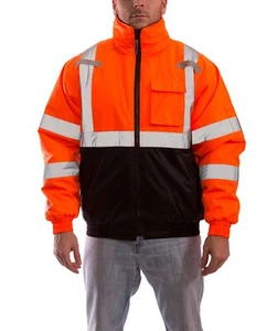 Tingley J26119 Bomber II Insulated Jacket Large Safety Orange - Picture 1 of 4