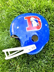 Vintage 1960s RAWLINGS Denver Broncos Football Helmet Youth Medium +FAST SHIP! - Picture 1 of 15