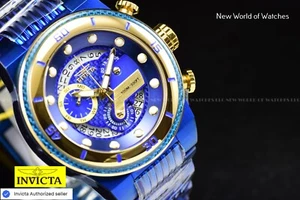 Invicta Men's Pro Diver 42mm DARK BROWN Dial Quartz Two Tone Swiss Watch - Picture 1 of 8
