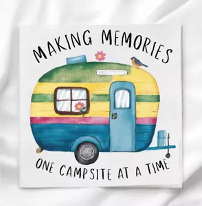 Camp Life Memories Stoffplatte zum Steppen Nähen Basteln Quiltblock CL1133 - Bild 1 von 2