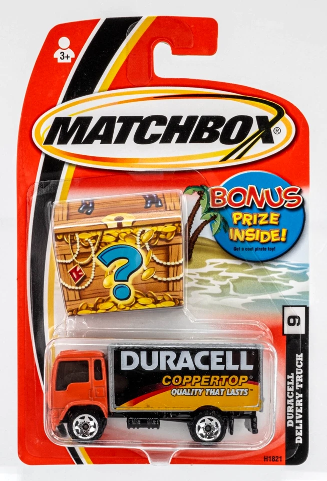 Camión de reparto Matchbox #9 Duracell Isuzu 2005 naranja | gris | FSC Foto 1 de 1