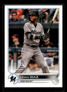 2022 Topps Series 2 #613 Lewin Diaz (NM+)(BAS) - Picture 1 of 2