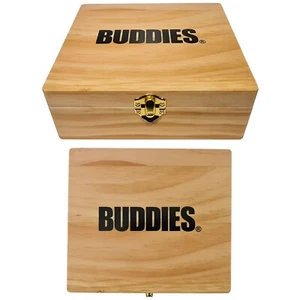 Buddies Wooden Rolling Box, Natural Wood Storage Divider, Accessories UK - Picture 1 of 2