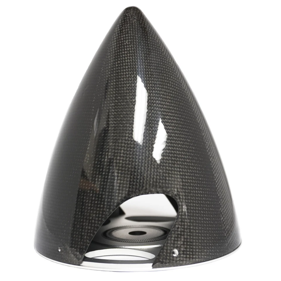 XOAR 3 to 6 Inch Carbon Fiber Spinner Cone for Gas RC Propeller Model Airplanes - Image 1 of 4