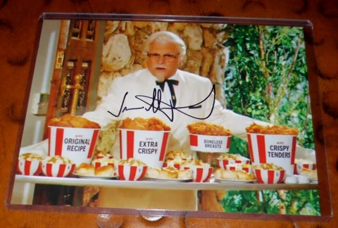 Jason Alexander signed autographed photo as Col Sanders in KFC Commercial Cover