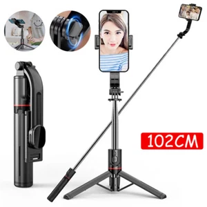 Bluetooth Selfie Stick Handheld Tripod with Rechargable Shutter For Mobile Phone - Picture 1 of 13