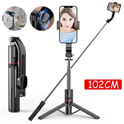 Bluetooth Selfie Stick Handheld Tripod with Rechargable Shutter For Mobile Phone - image 1 of 4
