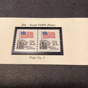 Scott# 1895-Flag over Supreme Court 1981 P#1-Pair-MNH-US - Picture 1 of 1