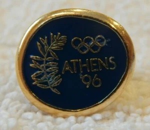 Athens 1996 Summer Olympics Bid Pin (Yellow Metal, Pin-back) - Picture 1 of 2