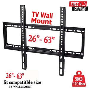 Soporte de pared para TV SLIM PARA 26 30 32 40 42 50 63 PULGADAS PLANO 3D LCD LED Reino Unido - Imagen 1 de 6
