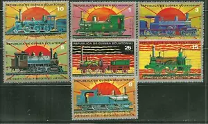 Locomotoras de tren Guinea Ecuatorial #Mi147-Mi153 montadas sin montar o nunca montadas - Imagen 1 de 1