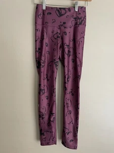 Under Armour HeatGear CompressionLeggings Purple Printed Mesh Women’s XS 0324 - Picture 1 of 8