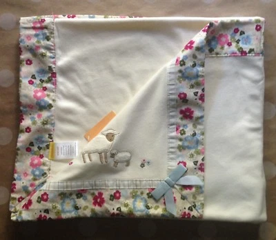 NUEVO CON ETIQUETAS Gymboree 2005 PETTING ZOO Cordero Floral Manta Bebé Niña DE COLECCIÓN Raro Foto 1 de 4