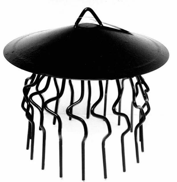 Round Tower B-31 Chimney Bird Cage - Black