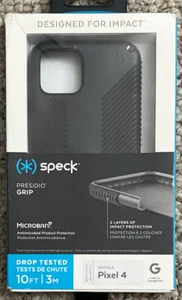 Speck Presidio Grip Series Case for Google Pixel 4 Smartphone - Black - Picture 1 of 3