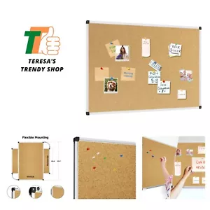 Cork Board 48 x 36, Bulletin Board Corkboard with Push Pin for Display and Or... - Picture 1 of 10