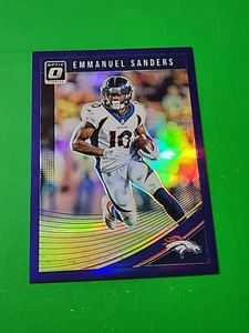 Emmanuel Sanders 2018 Panini Donruss Optic Purple Prizm 38/50 Denver Broncos #30 - Picture 1 of 7