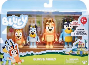 Bluey & Family 4 Pack of Figures - Picture 1 of 5