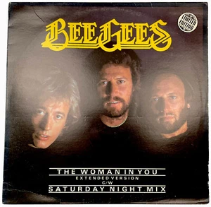 The Bee Gees The Woman In You Vinyl Record 12” 45 RPM Maxi Single 813 800-1 RSO - Picture 1 of 12