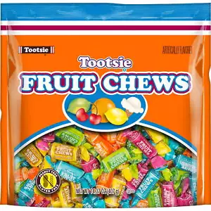 Tootsie Roll Fruchtkausnacks, verschiedene Fruchtaromen, 14,37 Unzen Glutenfrei, Erdnuss - Bild 1 von 5