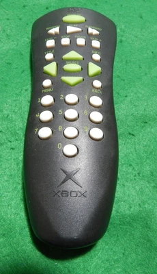 Telecomando Microsoft Xbox DVD multimediale originale nero - Immagine 1 di 3