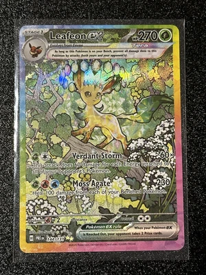 完好 ⭐ LEAFEON EX 144 - PRISMATIC EVOLUTIONS 2025 POKEMON- 特别说明 — 第 1/3 张图片