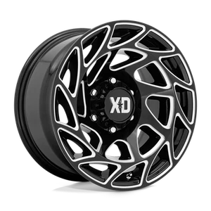 XD Series XD860 Onslaught 17X9 +0 Gloss Black Milled Wheel 6X139.7 6X5.5 (QTY 1) - Picture 1 of 4