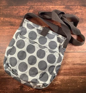 Thirty-One 31 Retro Metro Crossbody Purse Bag ~ Grey Mod Dot ~ Polka Dot - Picture 1 of 4