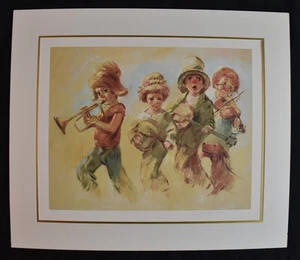 BARRY LEIGHTON-JONES limitierter Kunstdruck "The Minstrels" 20/375, ungerahmt, 24"x28" - Bild 1 von 9