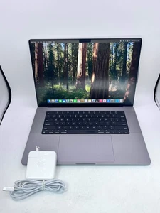 Apple MacBook Pro 16" A2485 - M1 Pro, 16GB RAM, 1TB SSD, Silber - Gebraucht - Bild 1 von 11