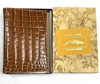 Porta bloc de notas vintage Cities Service Company imitación cocodrilo  Foto 1 de 4
