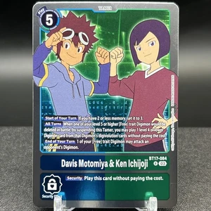 Davis Motomiya & Ken Ichijoji BT17-084 R Digimon Card - Picture 1 of 2