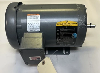 BALDOR,M3556,INDUSTRIAL MOTOR 1HP 1155RPM 460V 3PH 56H FRAME NOS - Image 1 of 4